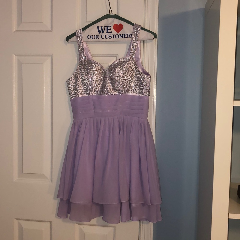 LILAC AND SPARKLE DRESS